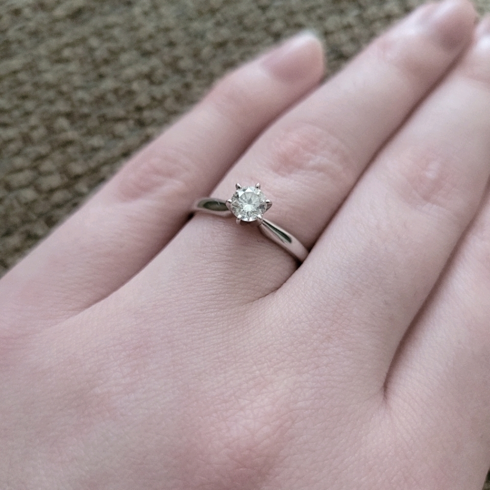 Zales 1/3 CT. Diamond Solitaire Engagement Ring